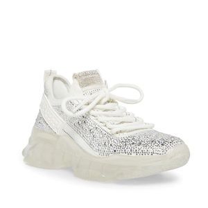 Steve Madden Maxima-R White Multi Sneaker- Brand New!